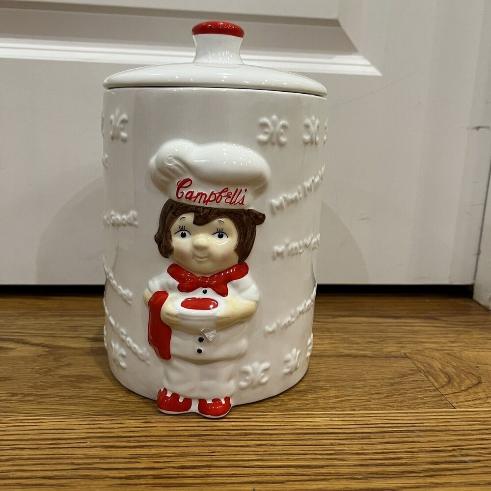 Campbell's Soup Cookie-Cracker Jar 1999 Houston Harvest